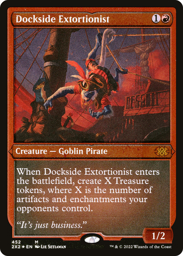 Dockside Extortionist (Foil Etched) |  Foil (452) [Double Masters 2022]