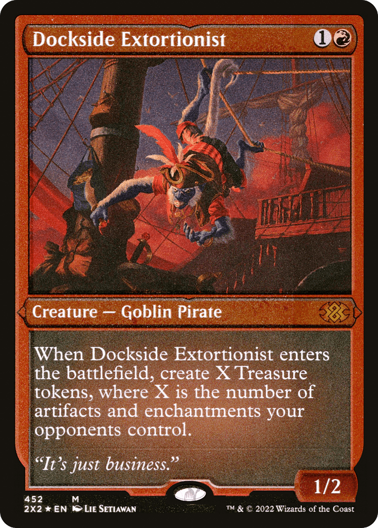 Dockside Extortionist (Foil Etched) |  Foil (452) [Double Masters 2022]