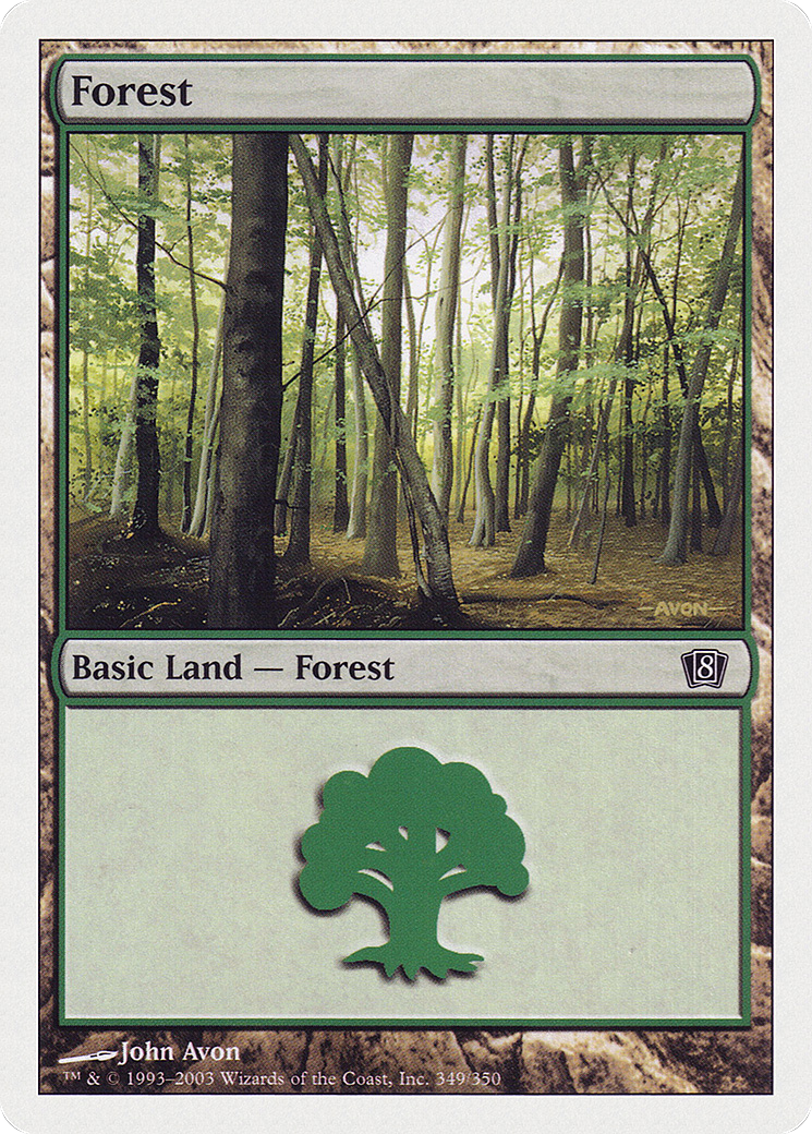 Forest (349) [Eighth Edition] Foil