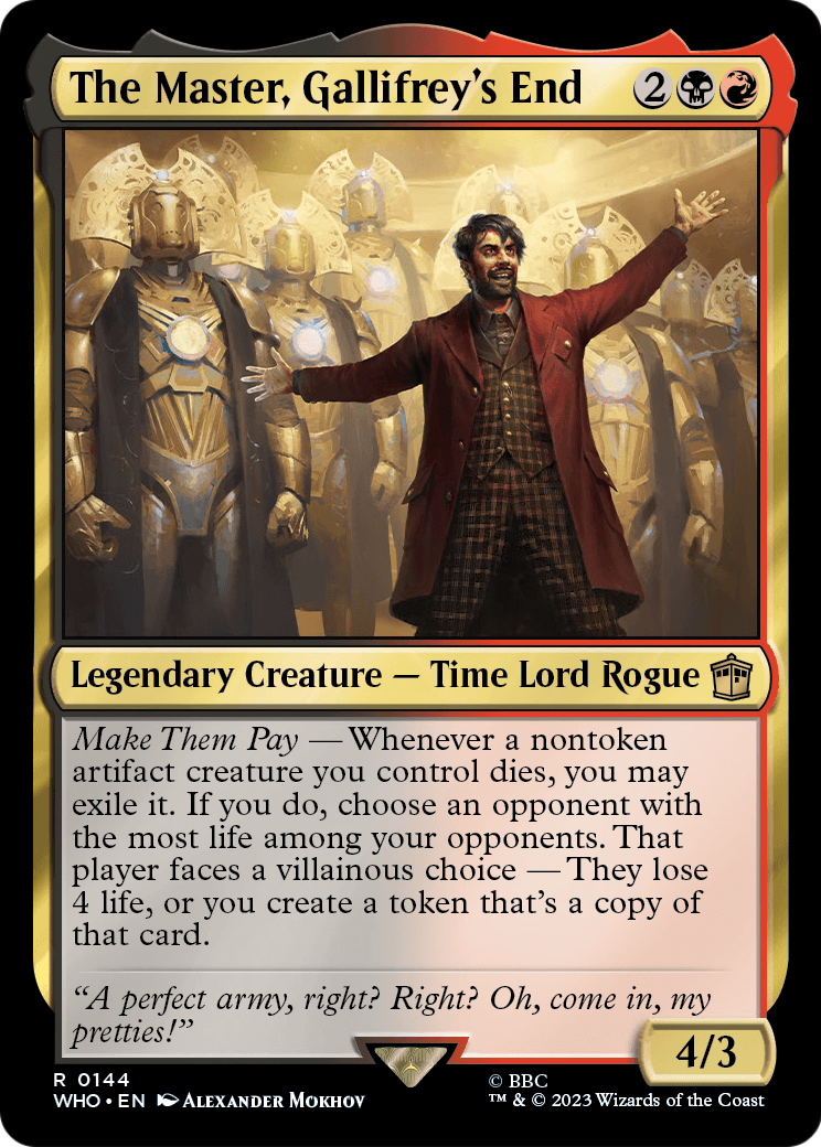 The Master, Gallifrey's End [Doctor Who] Foil