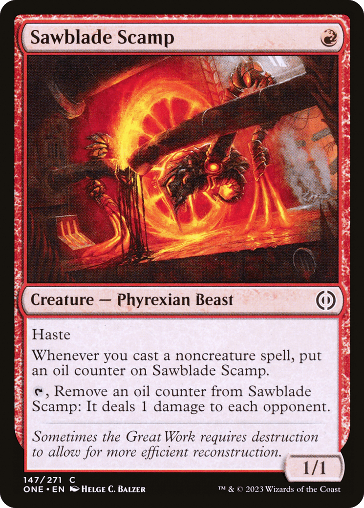 Sawblade Scamp [Phyrexia: All Will Be One] Foil