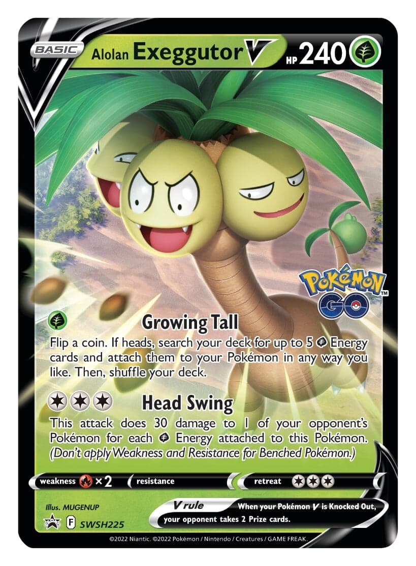 Alolan Exeggutor V SWSH225/307 - SWSH Sword & Shield Promo Cards Holofoil