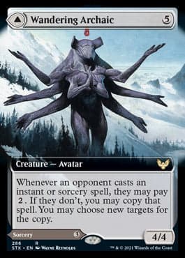 Wandering Archaic // Explore the Vastlands (Extended Art) [Strixhaven: School of Mages] Foil