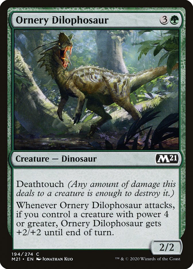 Ornery Dilophosaur 194 (Core Set 2021) 