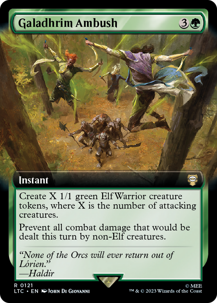 Galadhrim Ambush (Extended Art) [The Lord of the Rings: Tales of Middle-Earth Commander] Foil