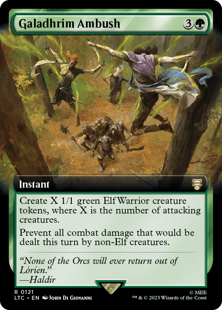 Galadhrim Ambush (Extended Art) [The Lord of the Rings: Tales of Middle-Earth Commander] Foil