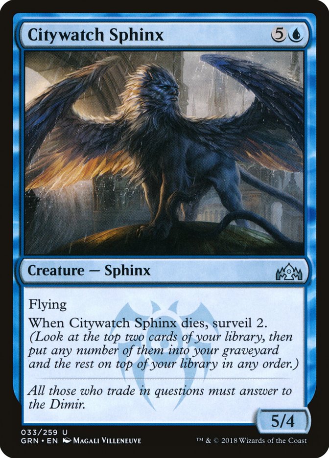 Citywatch Sphinx 33/259 (Guilds of Ravnica)  - Foil