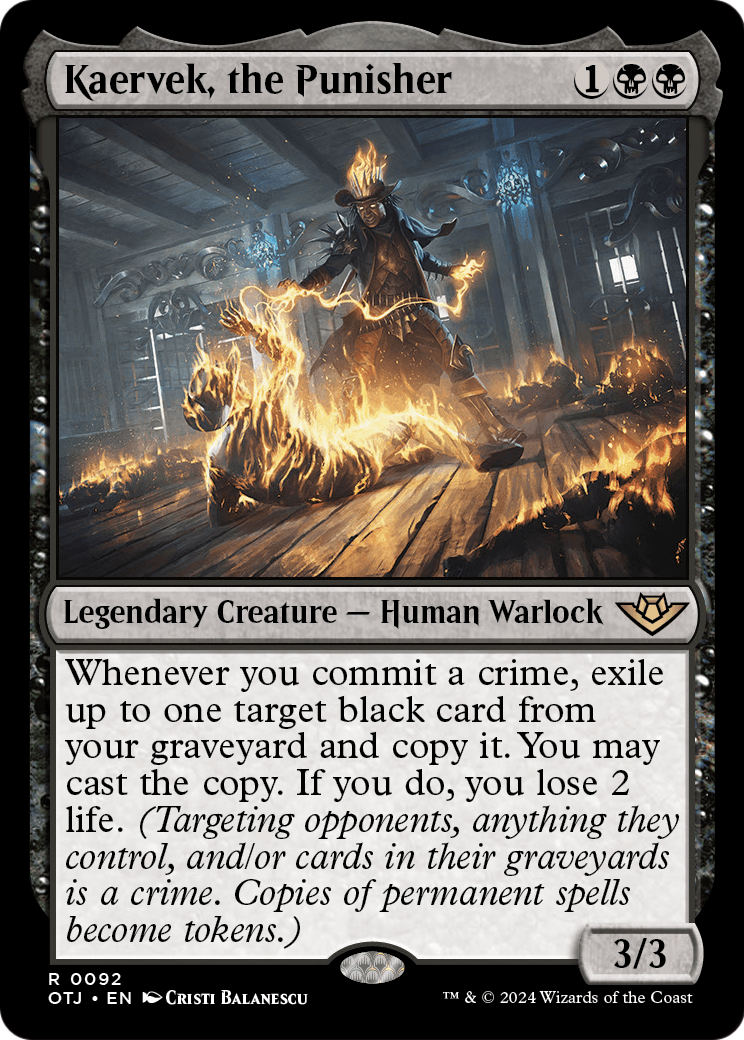 Kaervek, the Punisher [Outlaws of Thunder Junction] Foil
