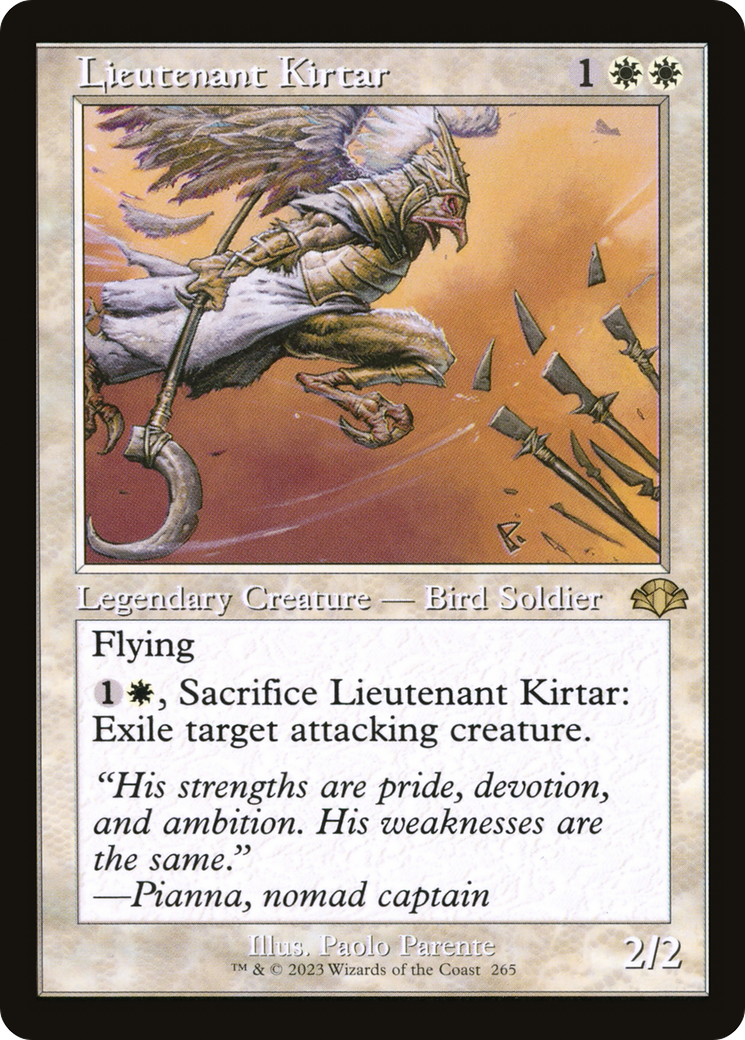 Lieutenant Kirtar (Retro) [Dominaria Remastered] Foil