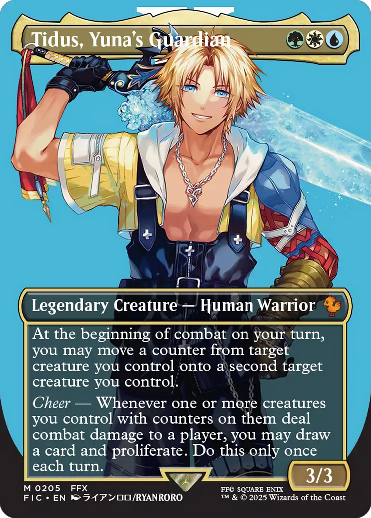 Tidus, Yuna's Guardian (205) [Commander: FINAL FANTASY]  (Borderless) Foil