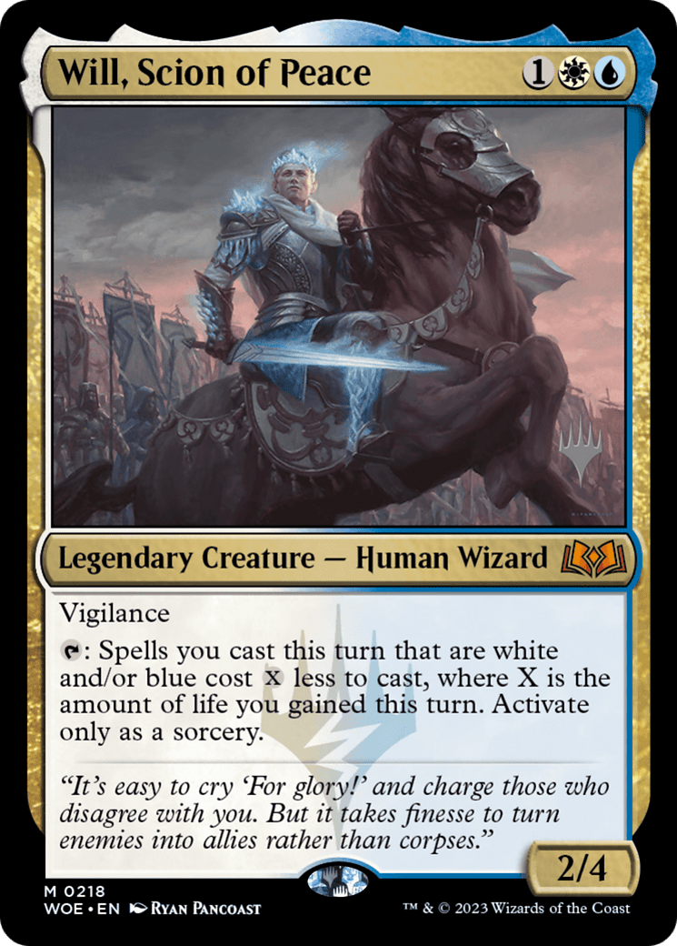 Will, Scion of Peace (Promo Pack) [Wilds of Eldraine Promos]
