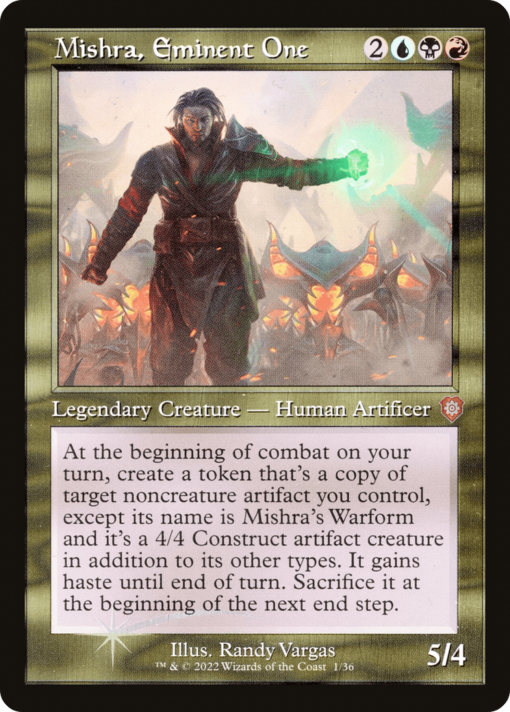 Mishra, Eminent One (001) (Retro) [The Brothers' War Commander] Foil