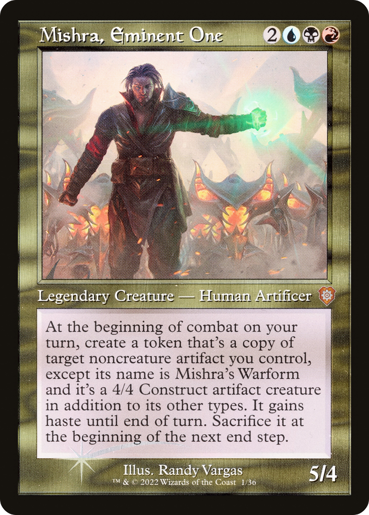 Mishra, Eminent One (001) (Retro) [The Brothers' War Commander] Foil