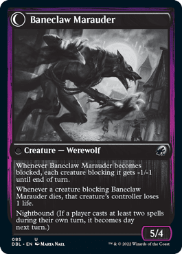 Baneblade Scoundrel // Baneclaw Marauder [Innistrad: Double Feature] Foil