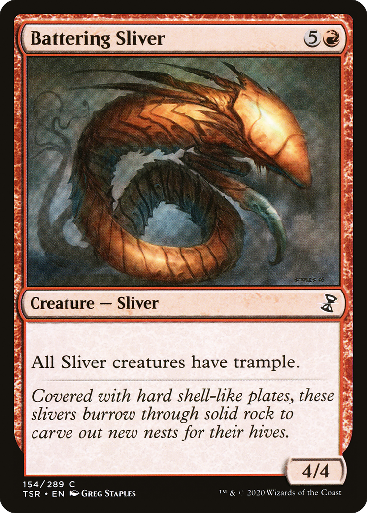 Battering Sliver [Time Spiral Remastered] Foil