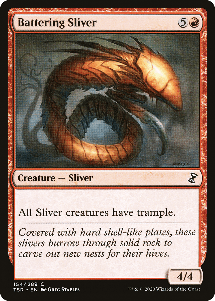 Battering Sliver [Time Spiral Remastered] Foil