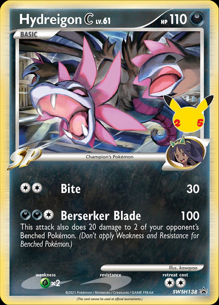 Hydreigon C lv. SWSH138/307 - SWSH Sword & Shield Promo Cards Holofoil