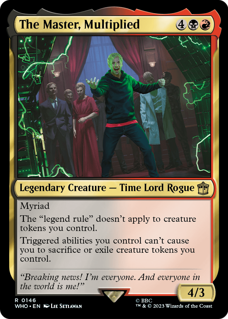 The Master, Multiplied [Doctor Who] Foil