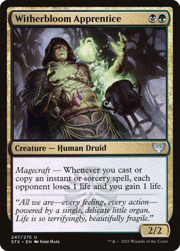 Witherbloom Apprentice [Strixhaven: School of Mages] Foil