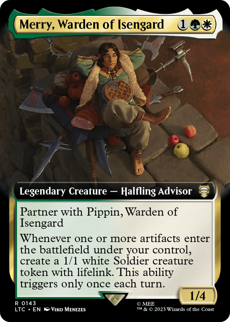 Merry, Warden of Isengard (Extended Art) [The Lord of the Rings: Tales of Middle-Earth Commander] Foil