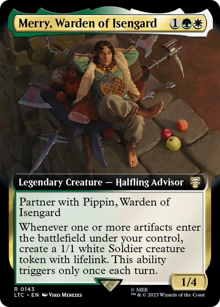 Merry, Warden of Isengard (143) [Tales of Middle-earth Commander] : (Extended Art) Foil