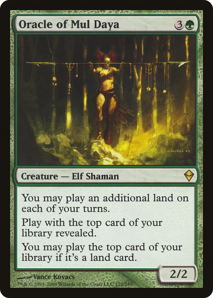 Oracle of Mul Daya [Zendikar] Foil