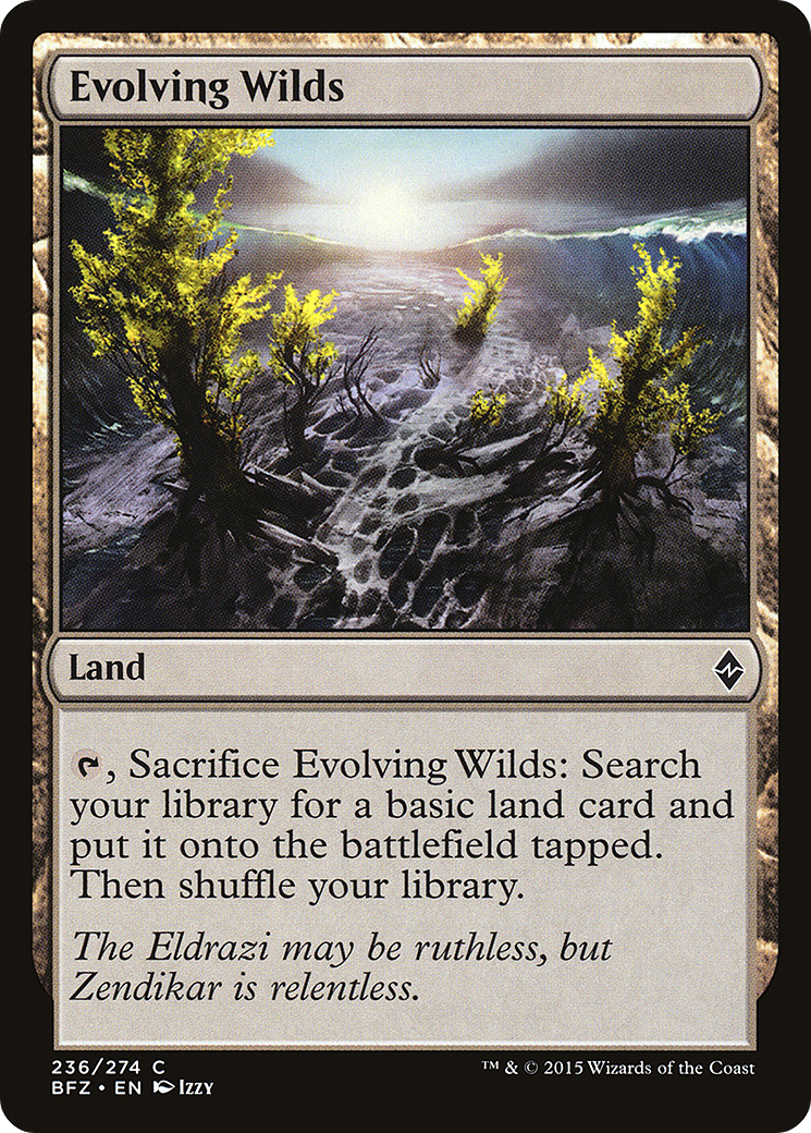 Evolving Wilds [Battle for Zendikar] Foil