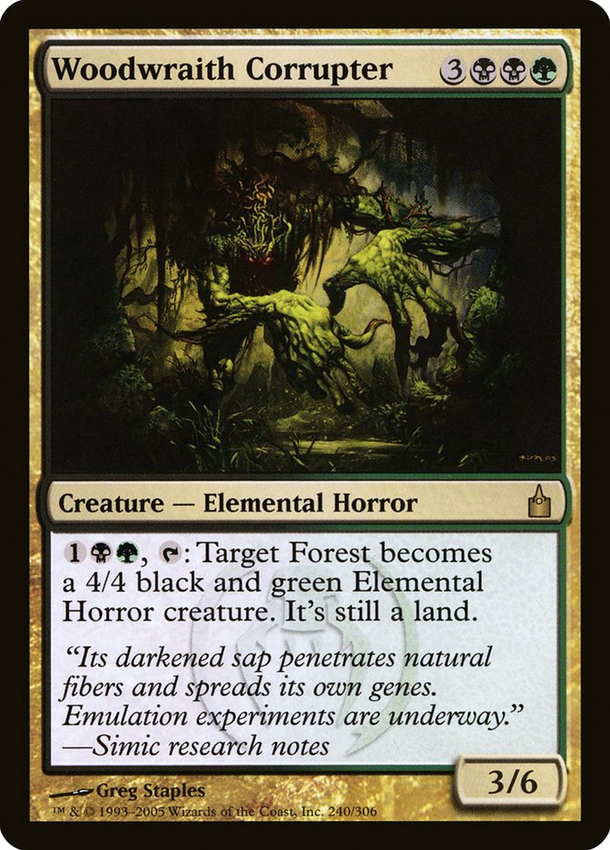 Woodwraith Corrupter 240/306 (Ravnica: City of Guilds) 