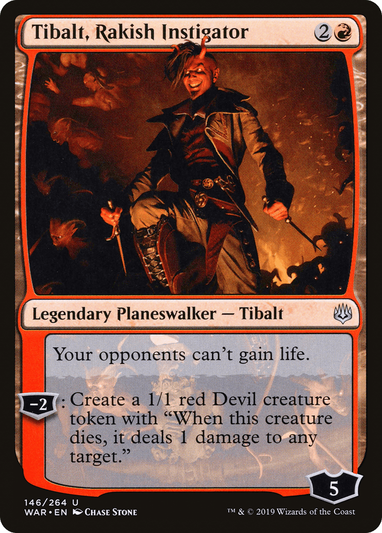 Tibalt, Rakish Instigator [War of the Spark] Foil