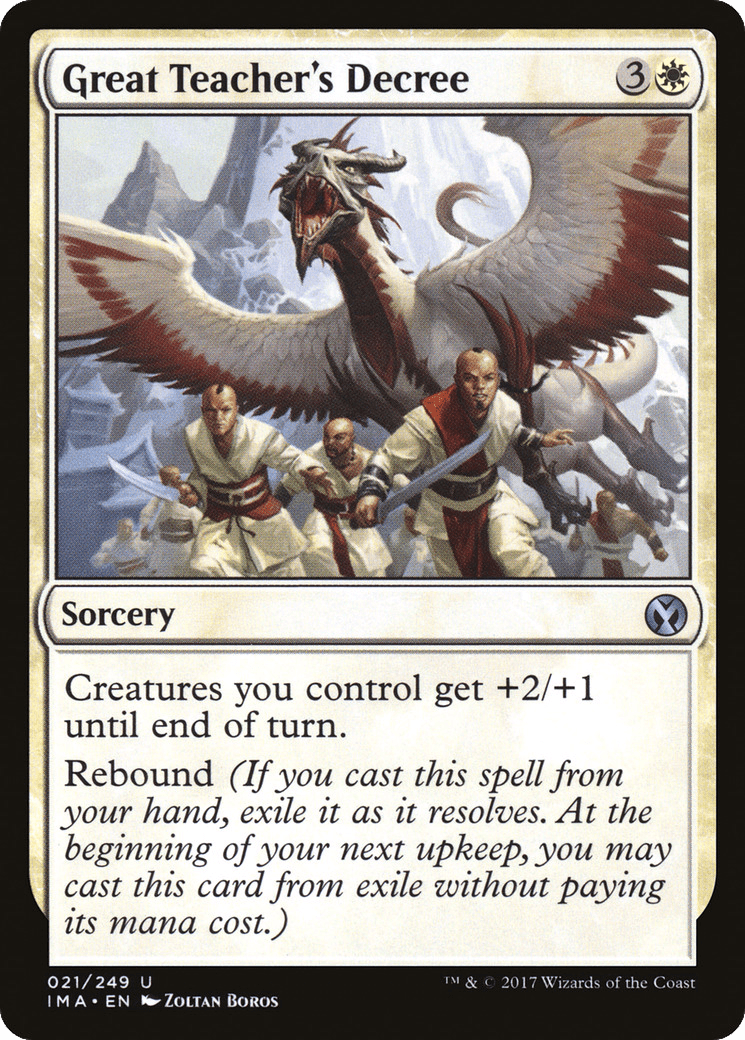 Great Teacher's Decree [Iconic Masters] Foil