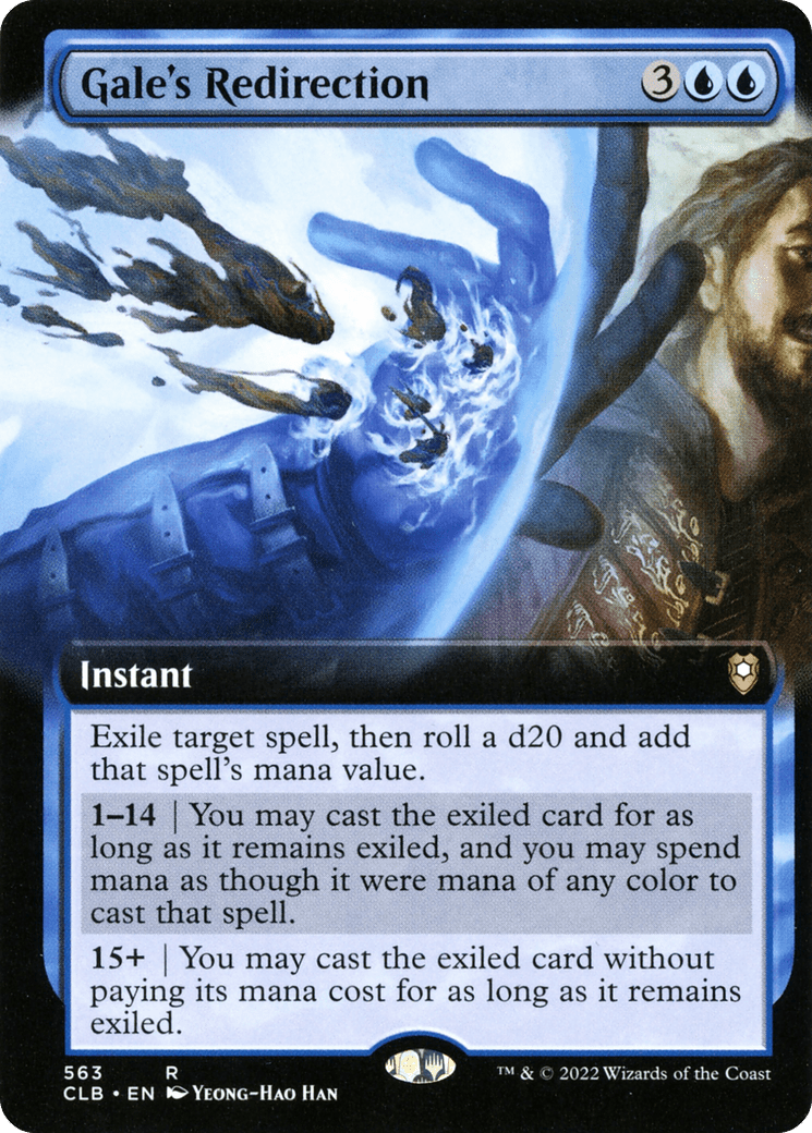 Gale's Redirection (Extended Art) [Commander Legends: Battle for Baldur's Gate] Foil
