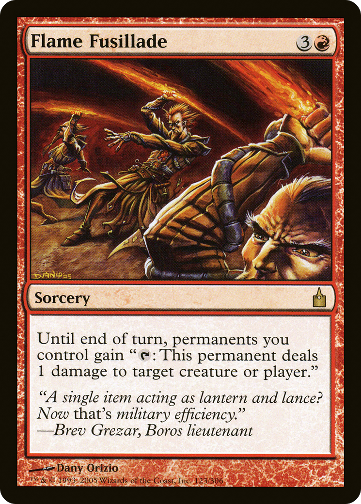 Flame Fusillade [Ravnica: City of Guilds] Foil