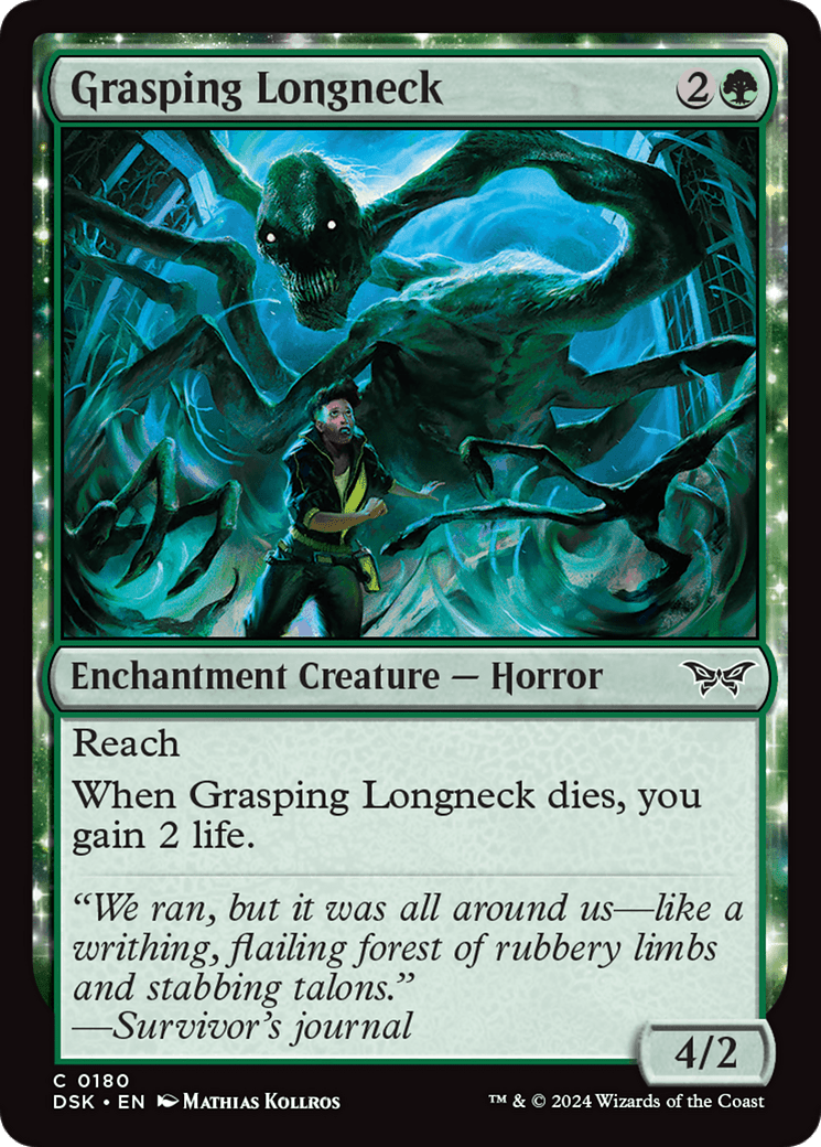 Grasping Longneck [Duskmourn: House of Horror] Foil