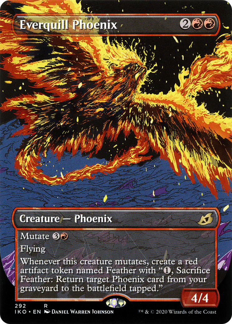 Everquill Phoenix (Showcase) [Ikoria: Lair of Behemoths] Foil