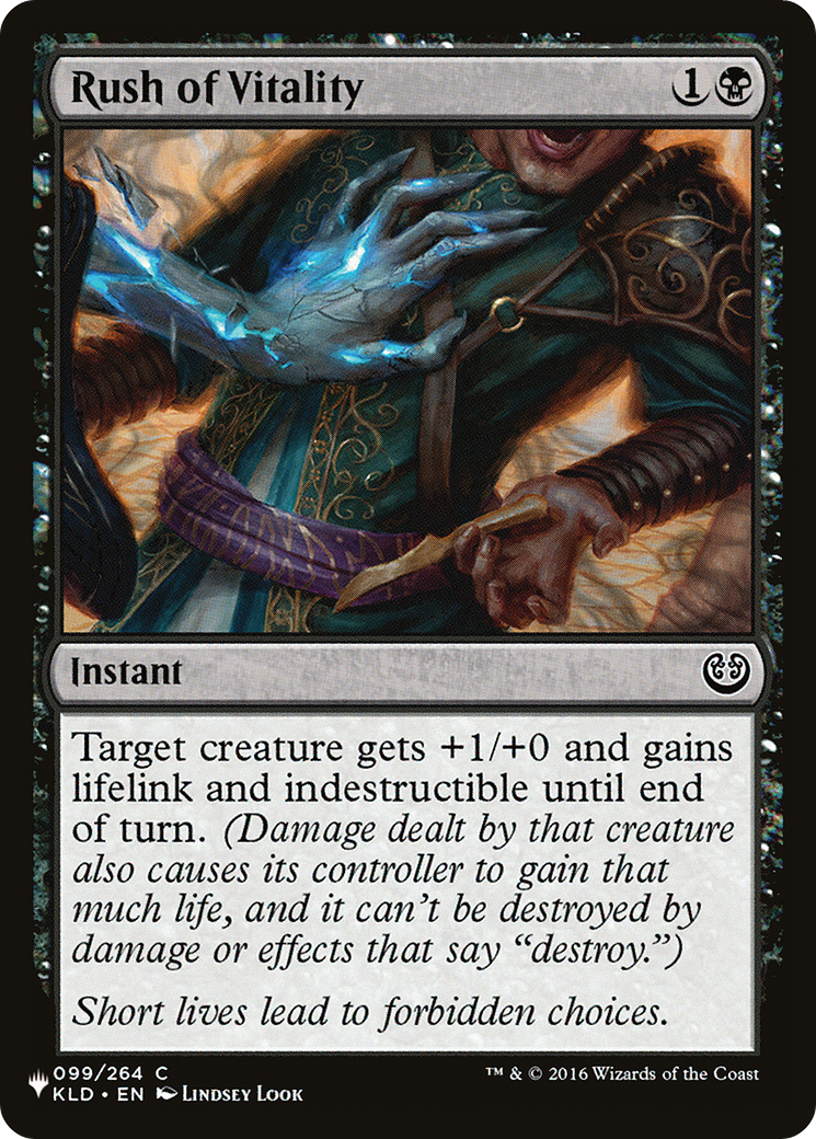 Rush of Vitality |  (KLD-99) [The List]