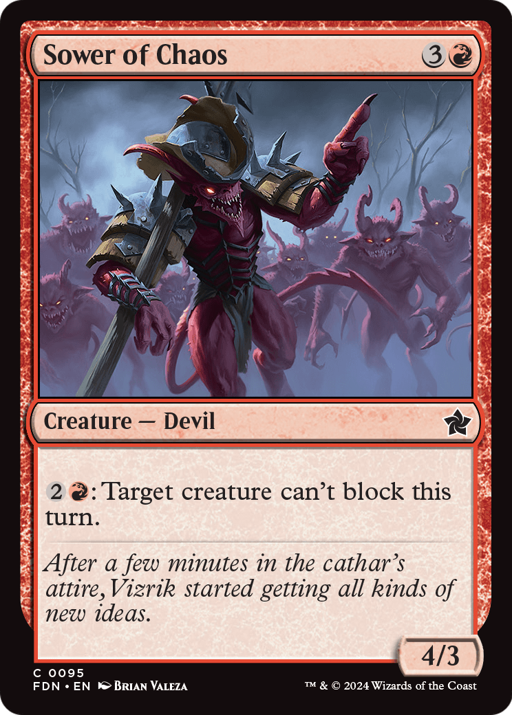 Sower of Chaos (FDN-095) - Foundations