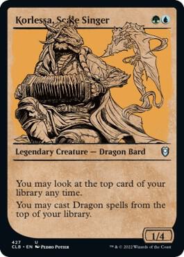 Korlessa Scale Singer Showcase 427 (Commander Legends: Battle for Baldur's Gate)  - Foil