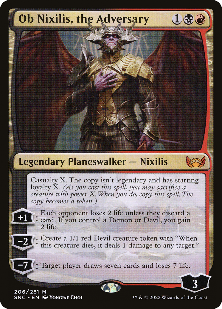Ob Nixilis, the Adversary [Streets of New Capenna] Foil