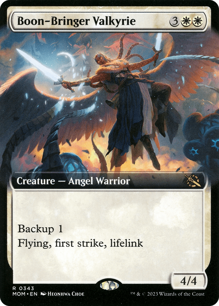 Boon-Bringer Valkyrie (Extended Art) [March of the Machine] Foil