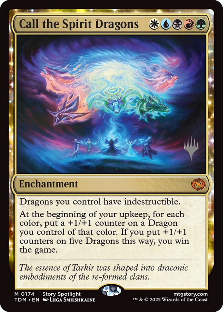 Call the Spirit Dragons (174) [Promo Pack: Tarkir: Dragonstorm]