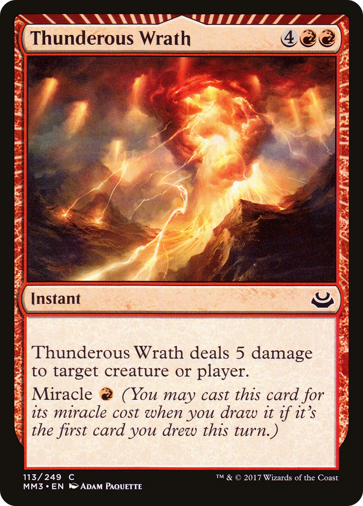 Thunderous Wrath [Modern Masters 2017] Foil