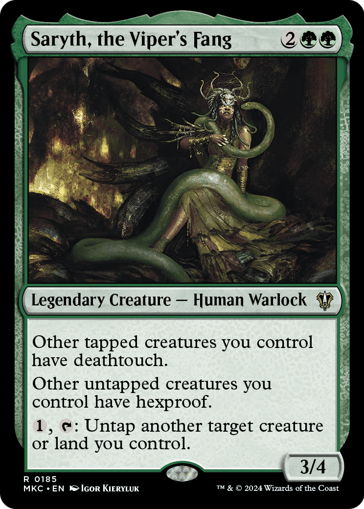 Saryth, the Viper's Fang [Murders at Karlov Manor Commander]