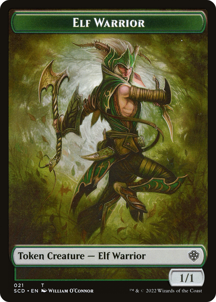 Elf Warrior (TSCD-021) - Starter Commander Deck Tokens Foil