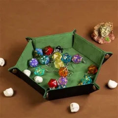 Folding Hexagonal Dice Tray | Grass Green (A17)