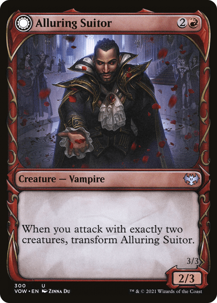 Alluring Suitor // Deadly Dancer (Showcase Fang Frame) [Innistrad: Crimson Vow] Foil