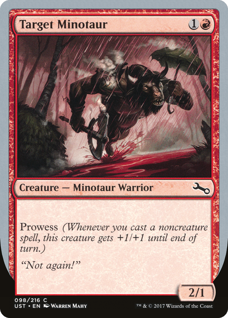 Target Minotaur (Rain Art) [Unstable] Foil