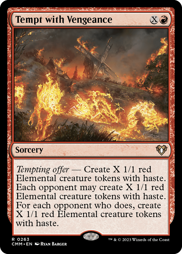 Tempt with Vengeance [Commander Masters] Foil