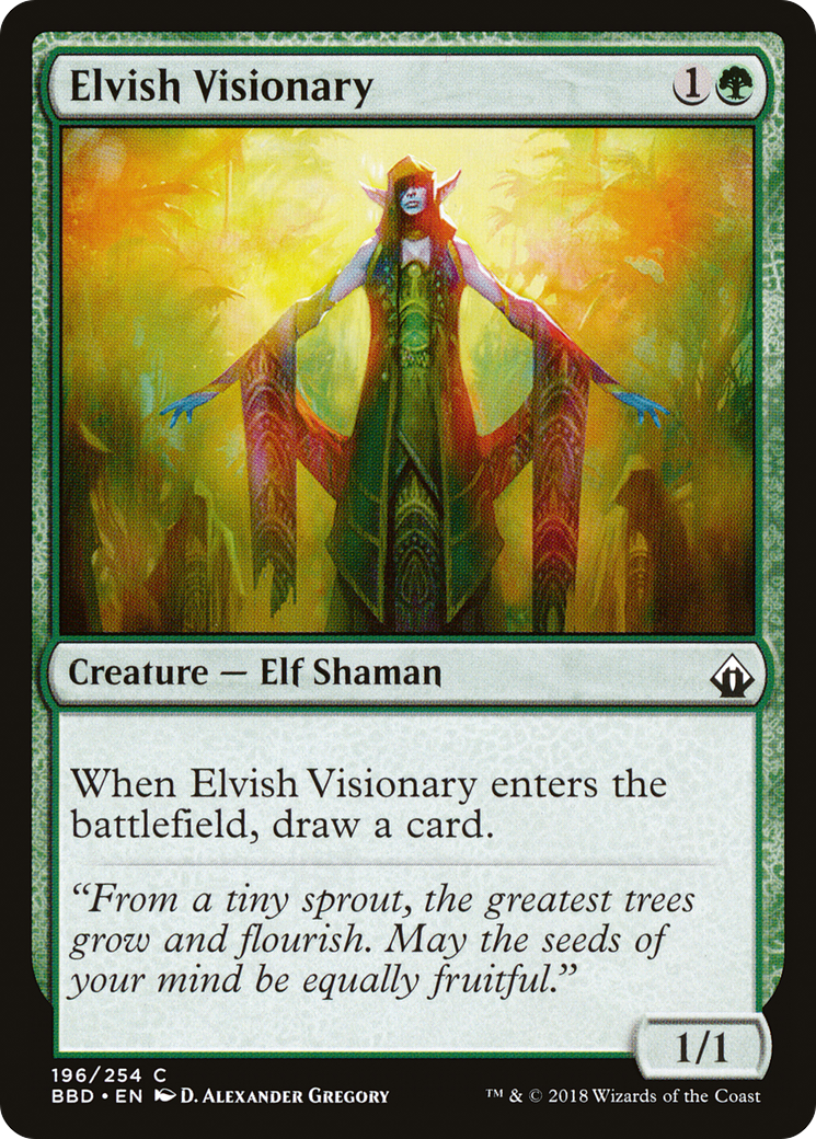 Elvish Visionary [Battlebond] Foil