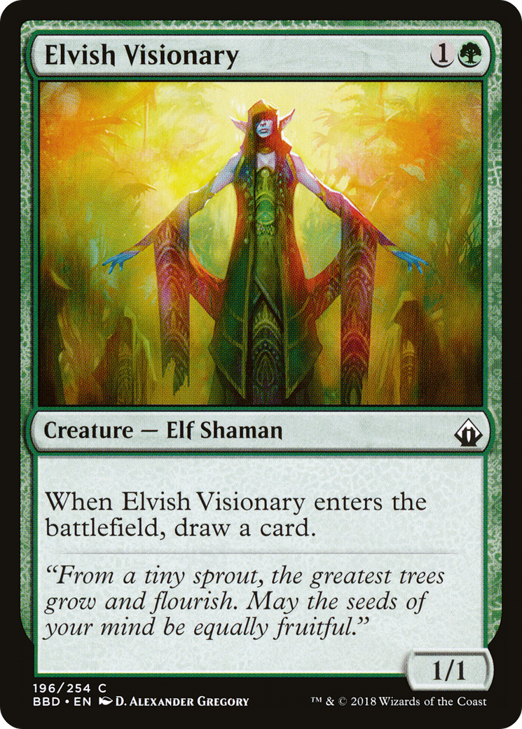 Elvish Visionary [Battlebond] Foil
