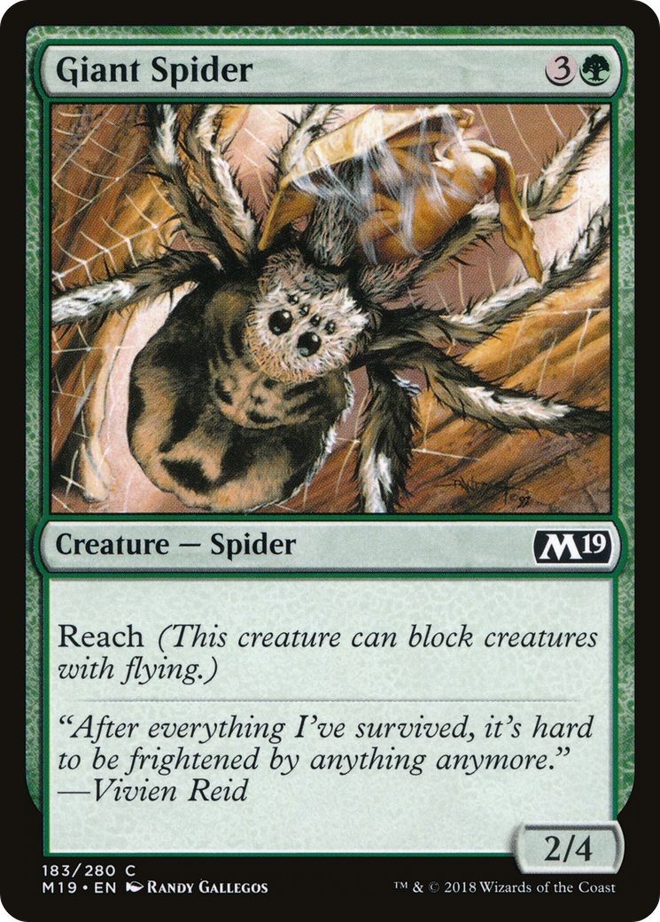 Giant Spider [Core Set 2019] Foil